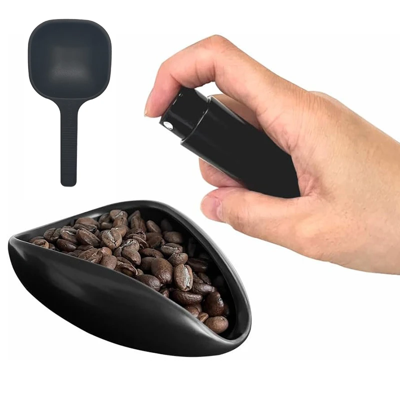 Coffee Tea Box - Coffee Bean Measuring Cup Spoon Spray