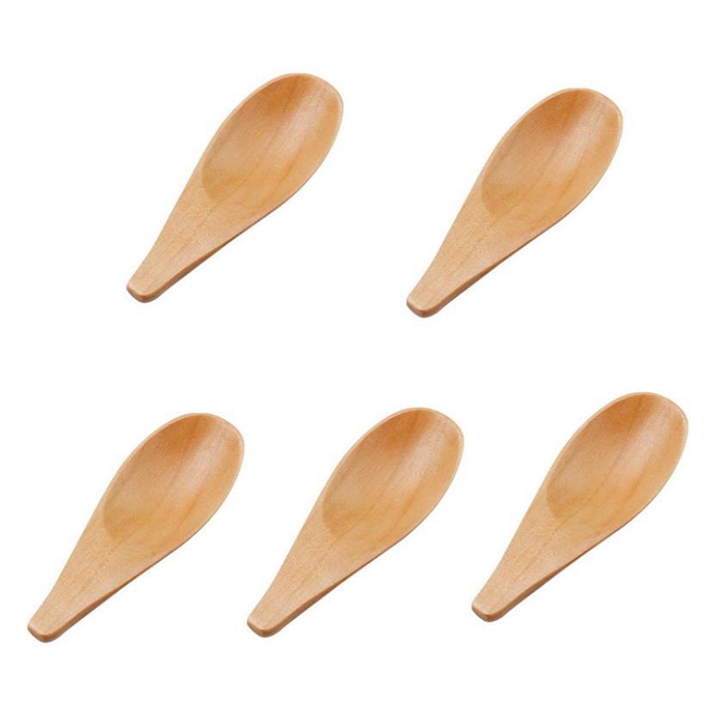 Coffee Tea Etc - spoon5 Pieces Mini Wooden Spoon Condiments
