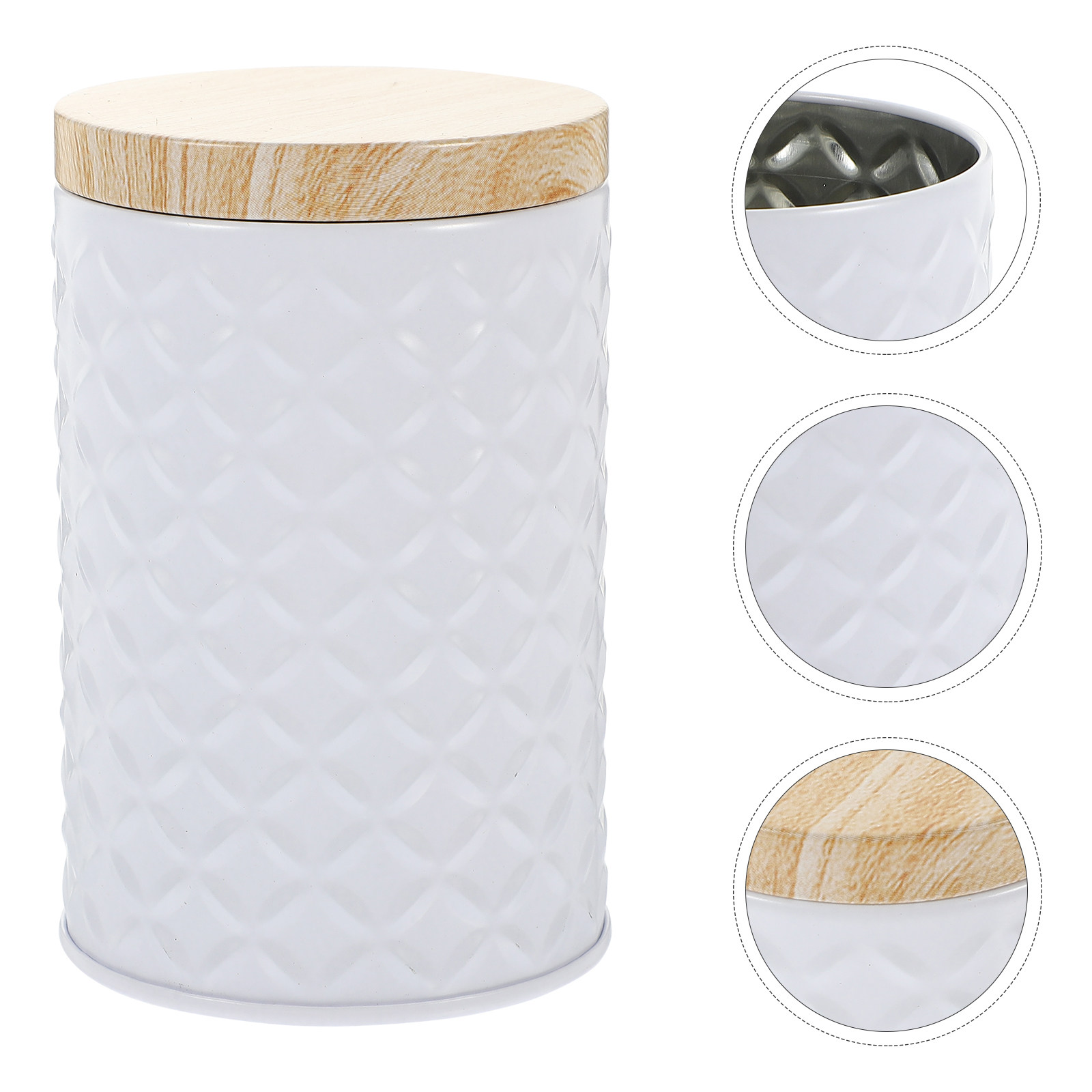 Coffee Tea And Sugar Canisters - 2Pcs Food Grade Tinplate Airtight Storage