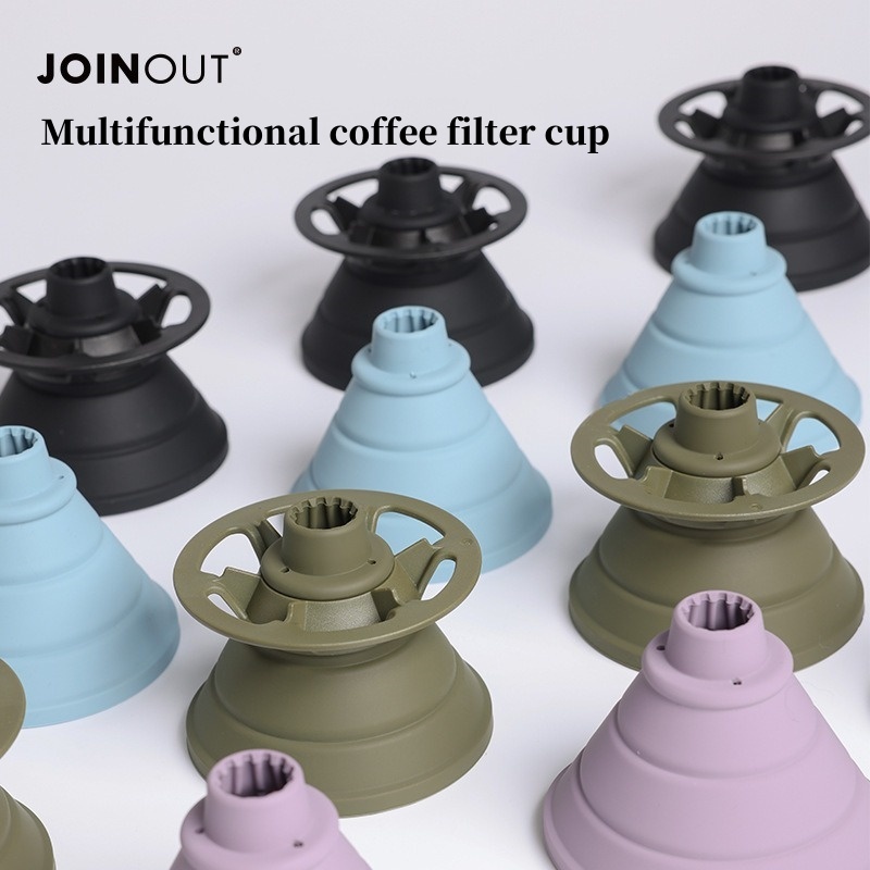 Coffee Tea Containers - Collapsible Coffee Filter Portable Silicone Drip