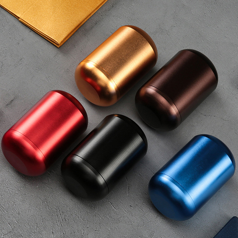 Coffee Tea Box - Mini Metal Tea Box 65ml Aluminum