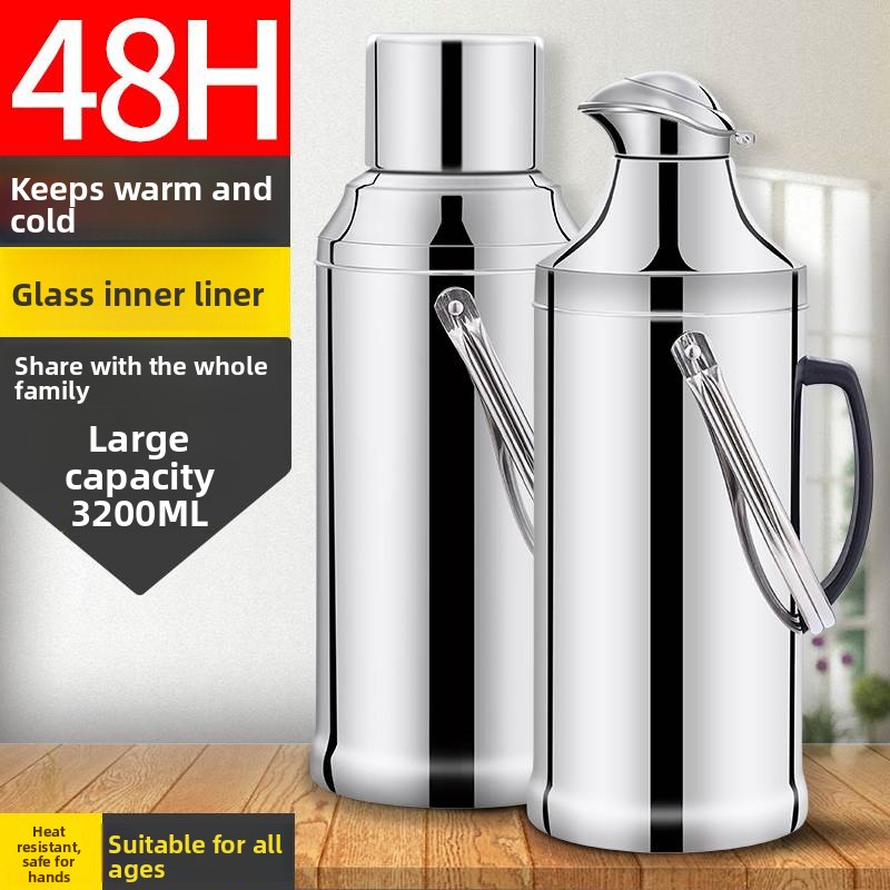 Coffee Tea Hot - Household Stainless Steel Glass Water Bottle