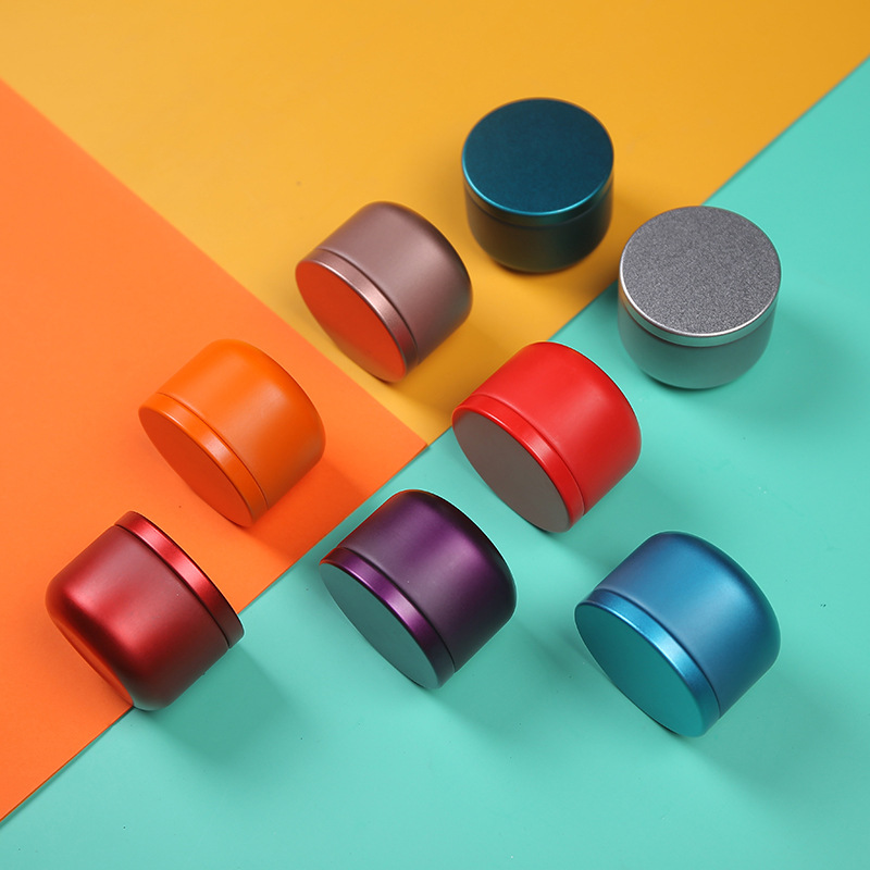 Coffee Tea And Sugar Canisters - Mini Portable Round Iron Tea Tin