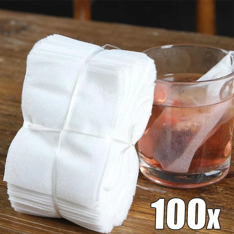Coffee Tea Infuser - 100/50PCS Tea Bags Disposable Non-woven Fabric