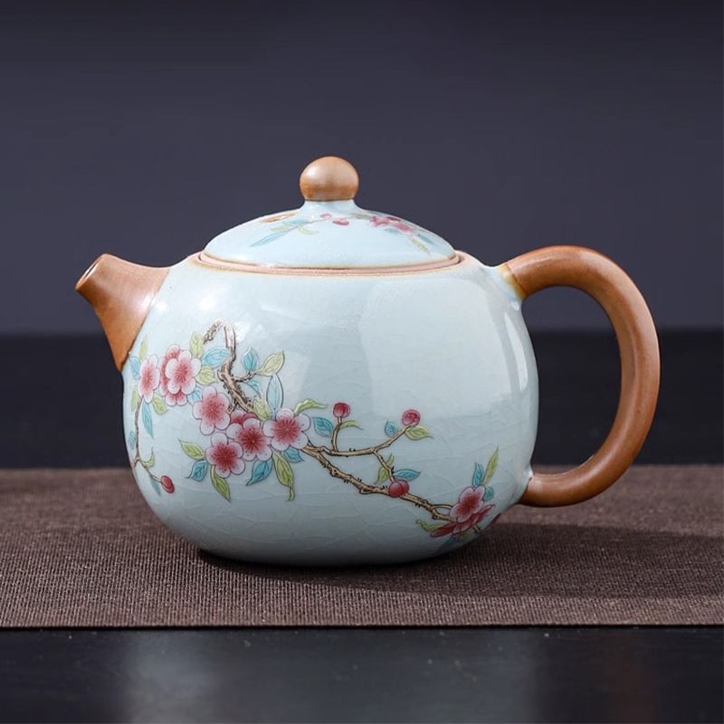 Coffee Tea And Sugar Canisters - Ru Kiln Tianqing Tea Pot Kung