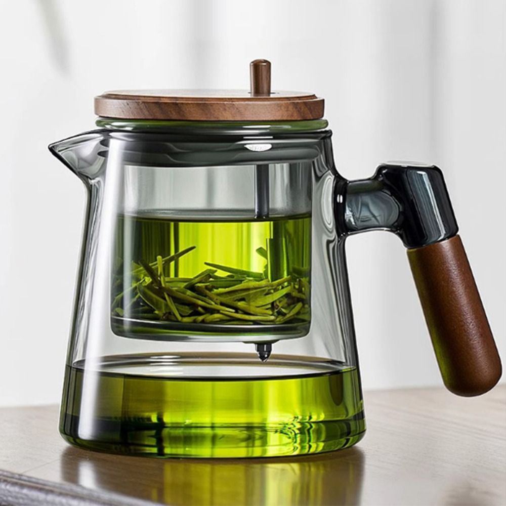 Coffee Tea Infuser - One-Touch Drip Glass Teapot 650ml, Gravity