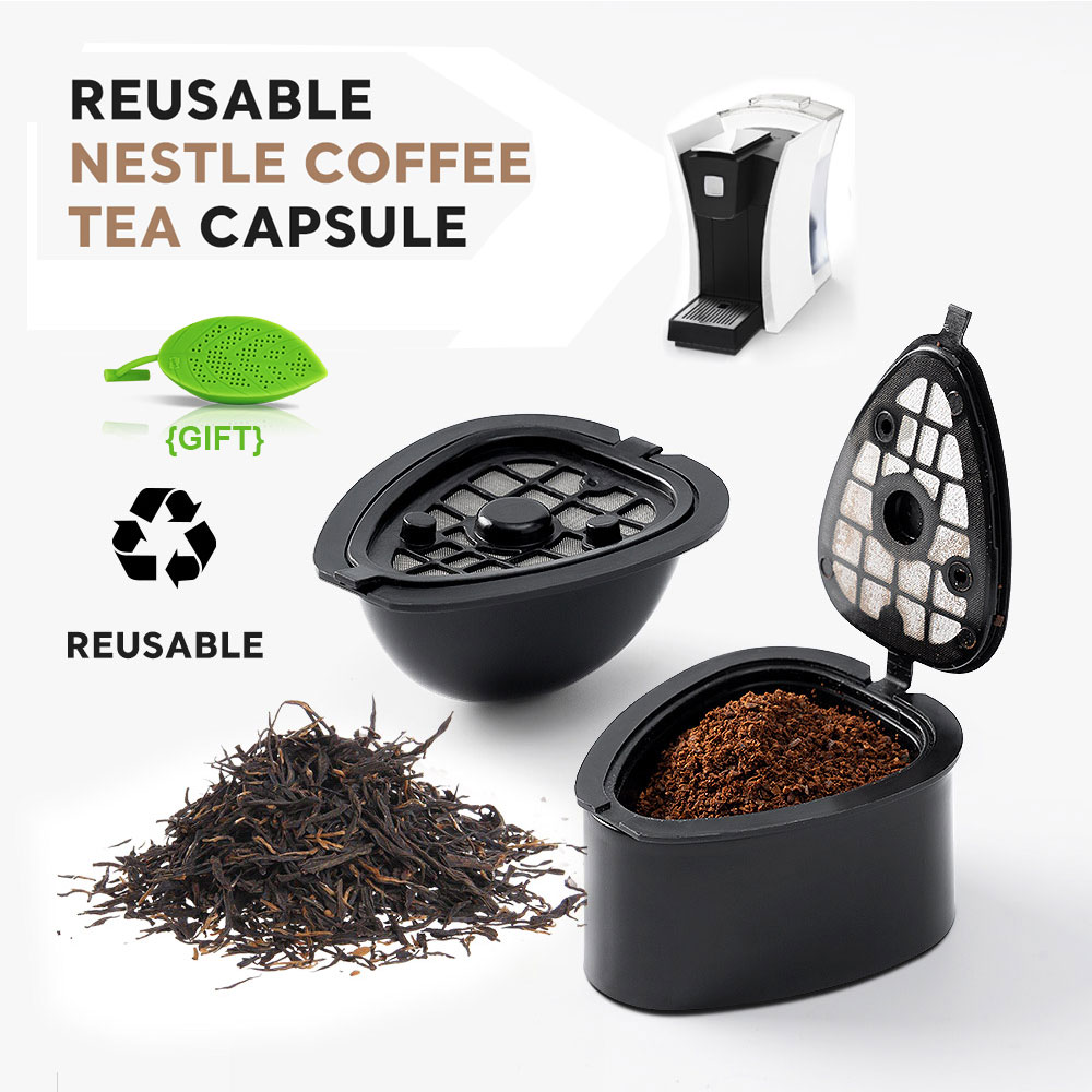 Coffee Tea Containers - Reusable Nestle Capsule Tea for Machine