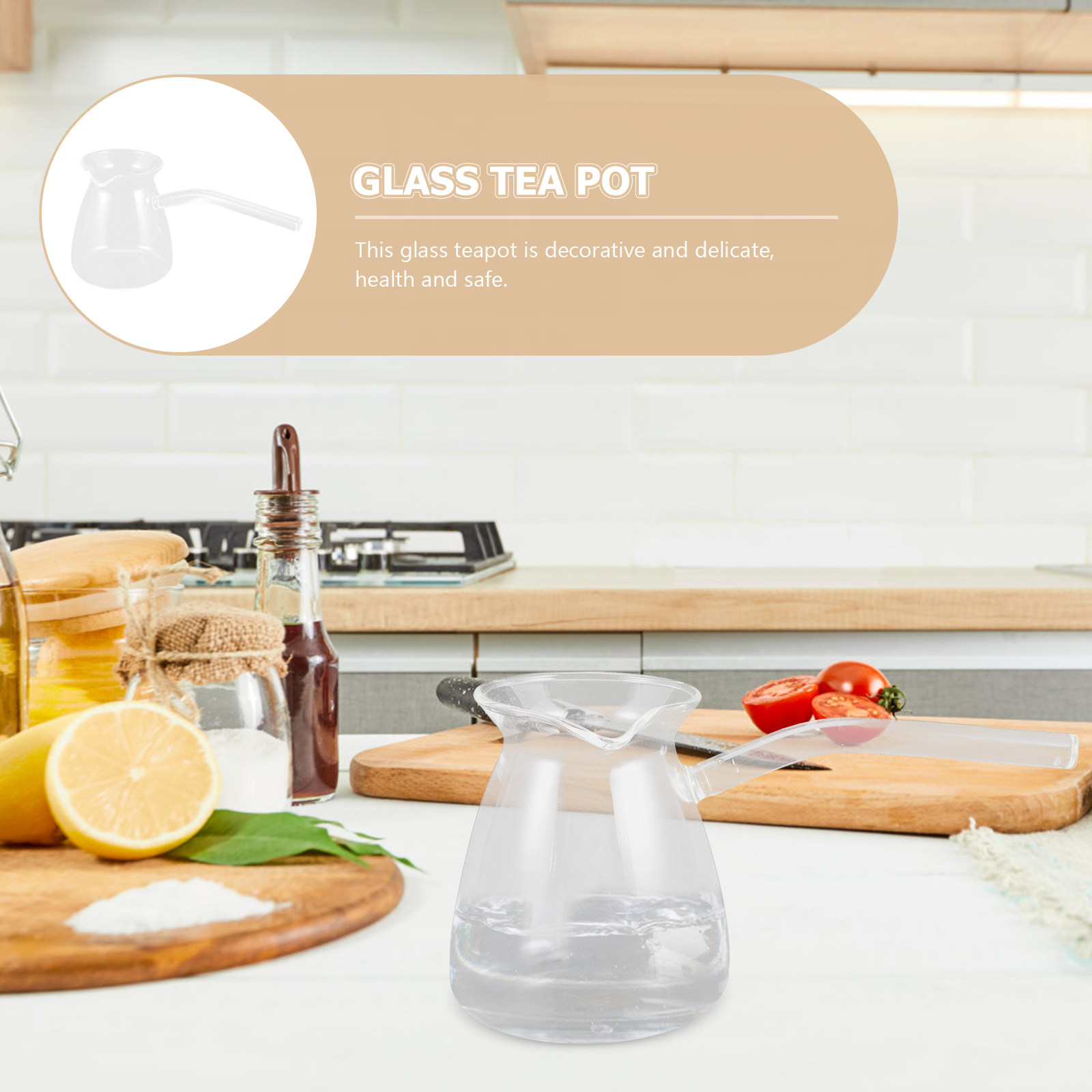 Thickened Glass Tea Pot Resist - Coffee Tea Hot reseña y precio
