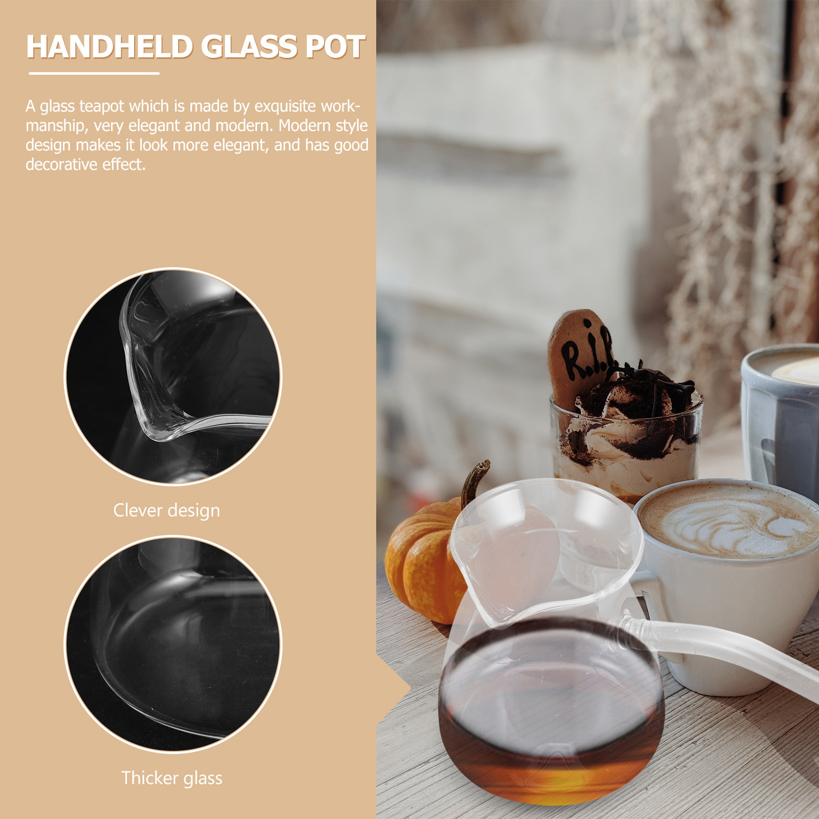 Thickened Glass Tea Pot Resist - Coffee Tea Hot reseña y precio