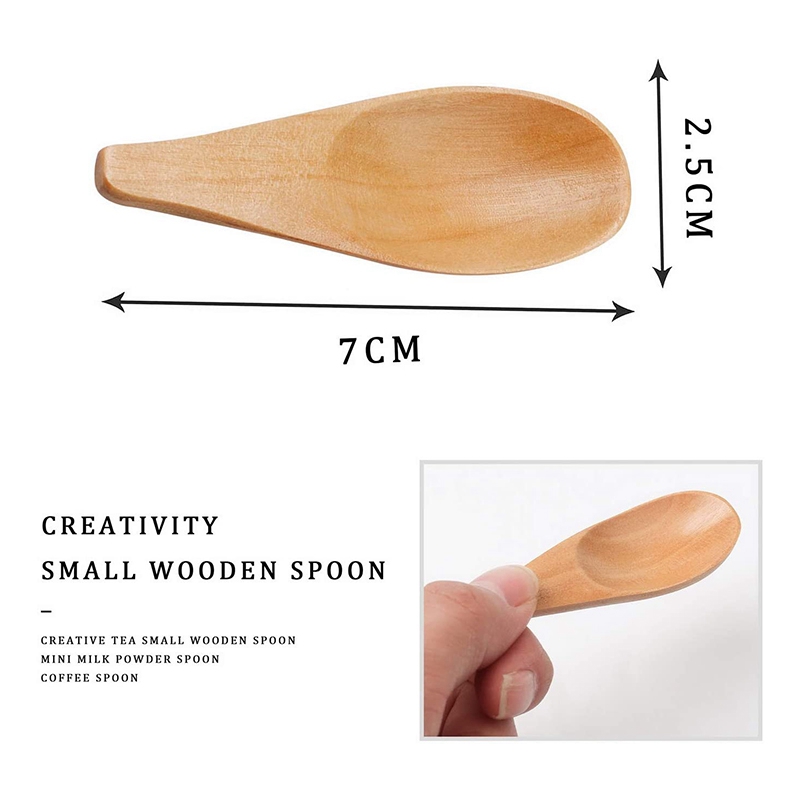 spoon5 Pieces Mini Wooden Spoo - Coffee Tea Etc reseña y precio
