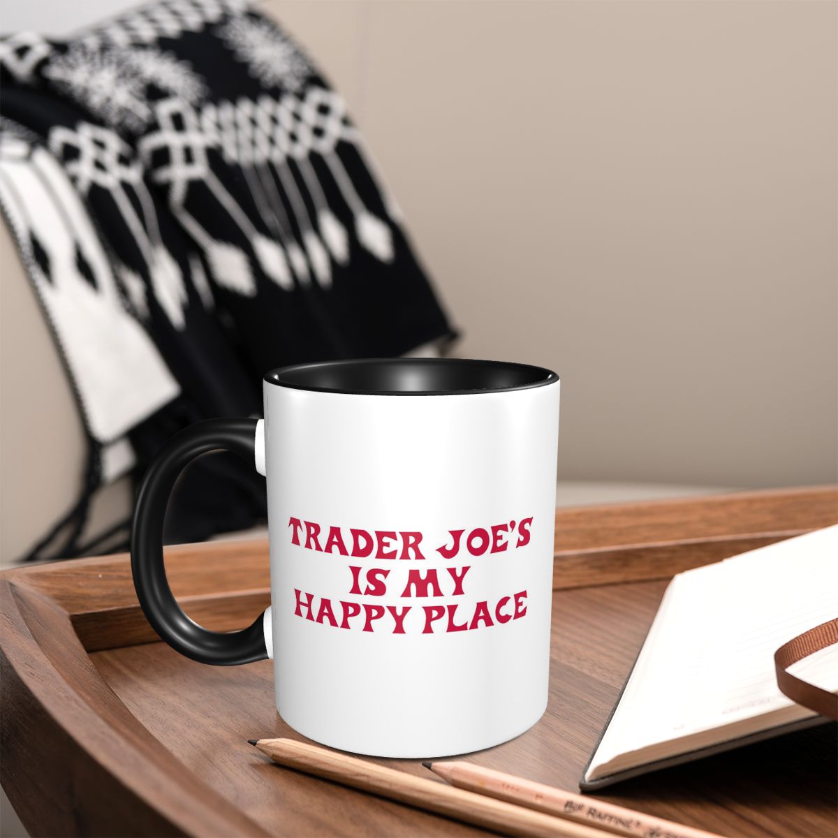 Trader Joe's Is My Happy Place - Coffee And Tea Quotes Funny reseña y precio