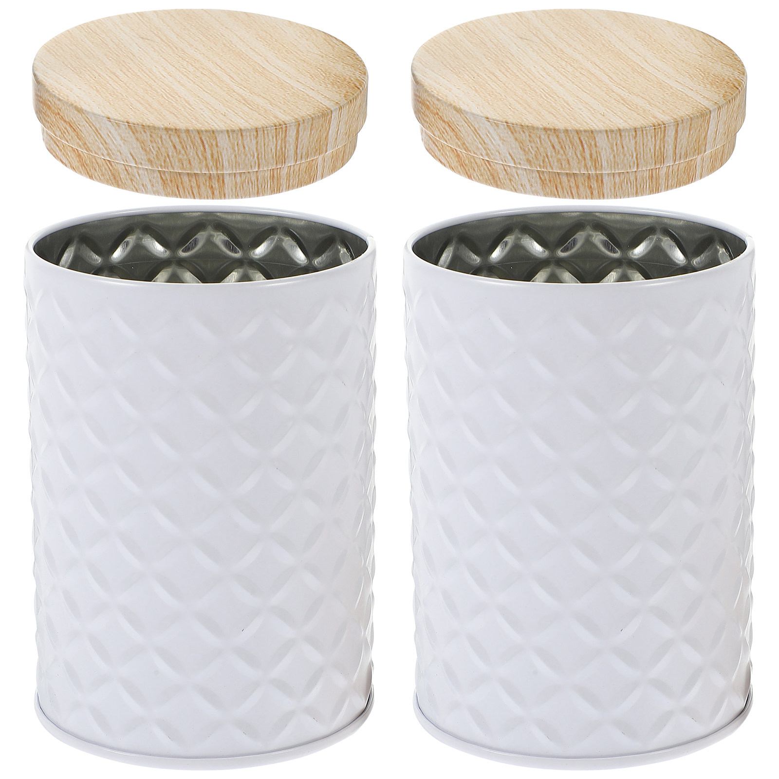 2Pcs Food Grade Tinplate Airti - Coffee Tea And Sugar Canisters reseña y precio