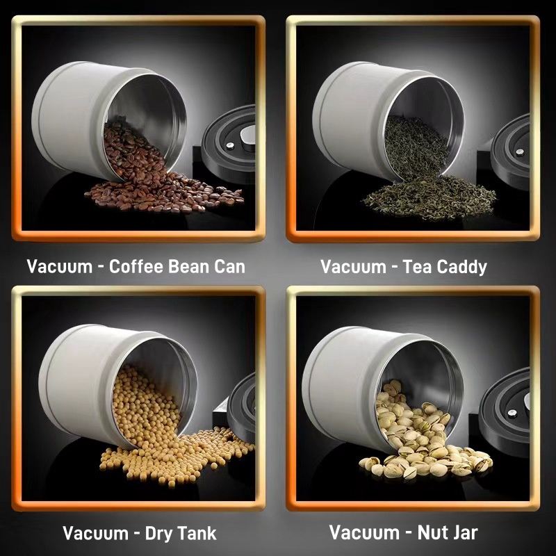 Vacuum sealed can, press vacuu - Coffee Tea Box reseña y precio
