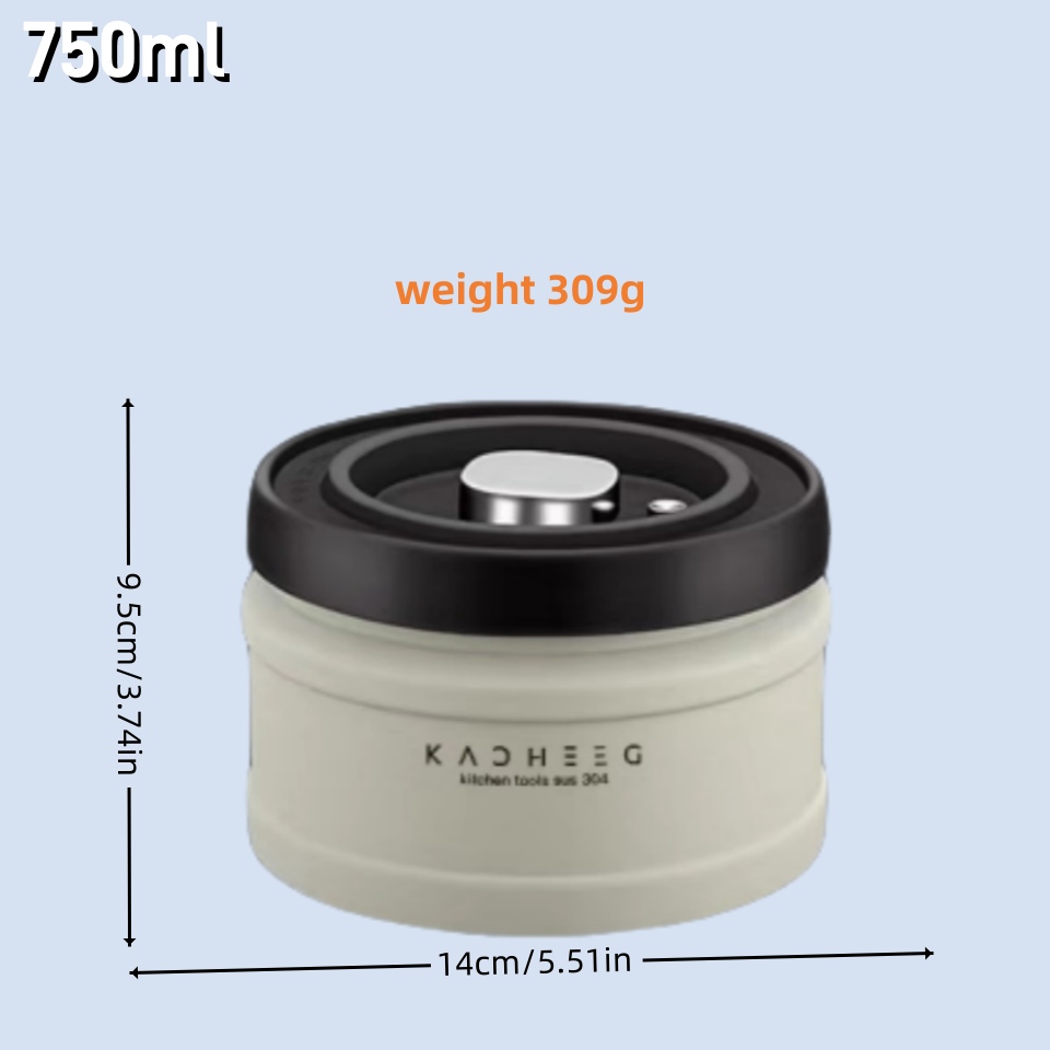 Vacuum sealed can, press vacuu - Coffee Tea Box reseña y precio
