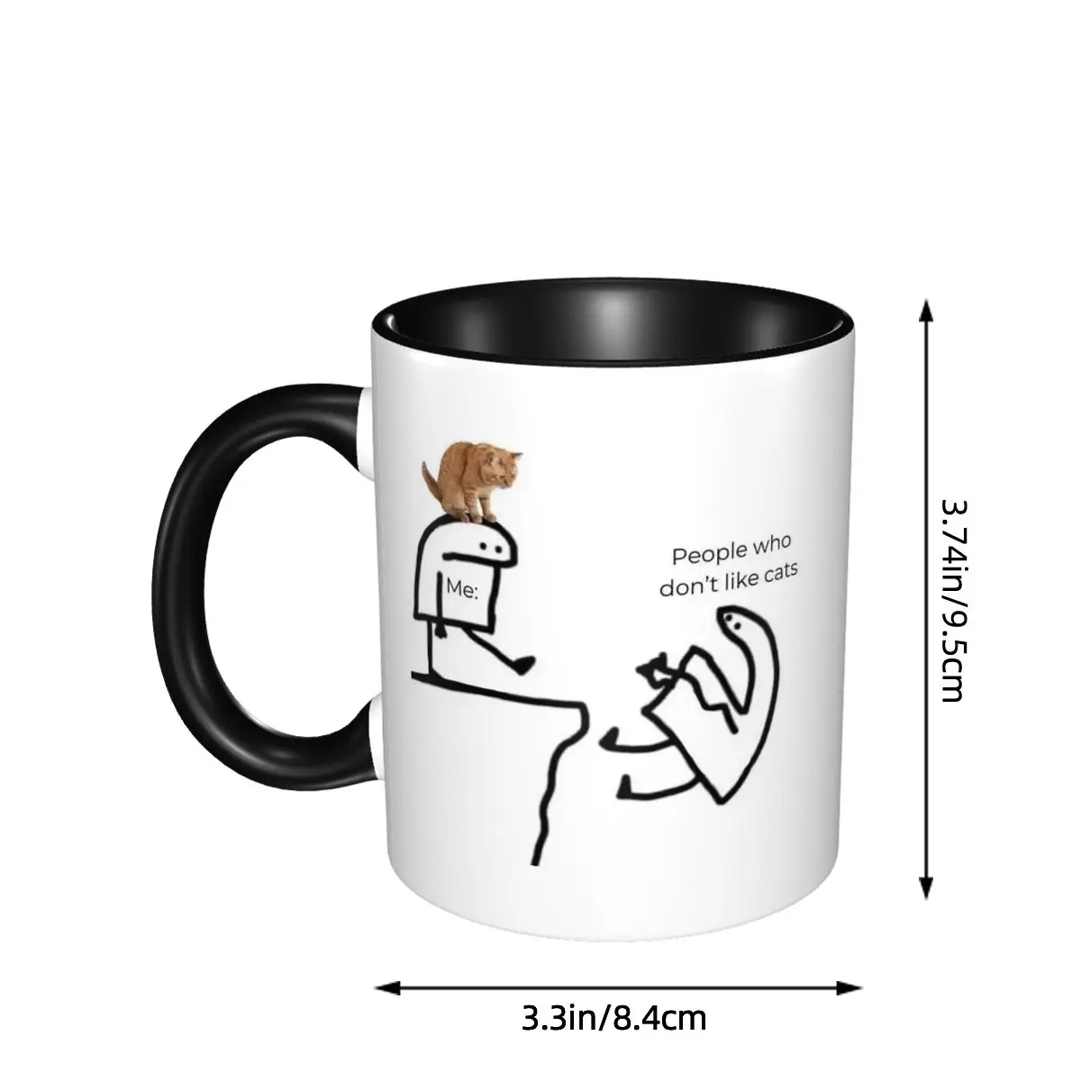 Me With Cat Design People Who  - Coffee And Tea Quotes Funny reseña y precio