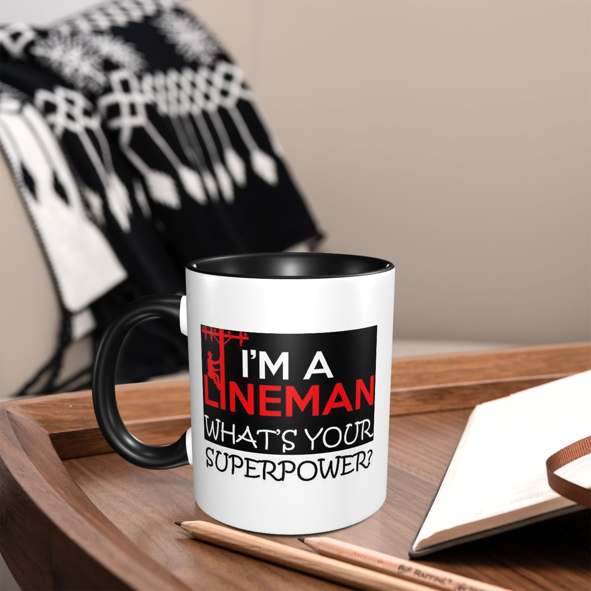 Funny Lineman Quote Electricia - Coffee And Tea Quotes Funny reseña y precio