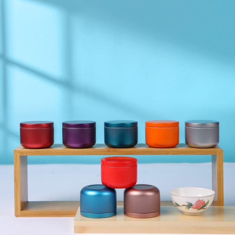 Mini Portable Round Iron Tea T - Coffee Tea And Sugar Canisters reseña y precio
