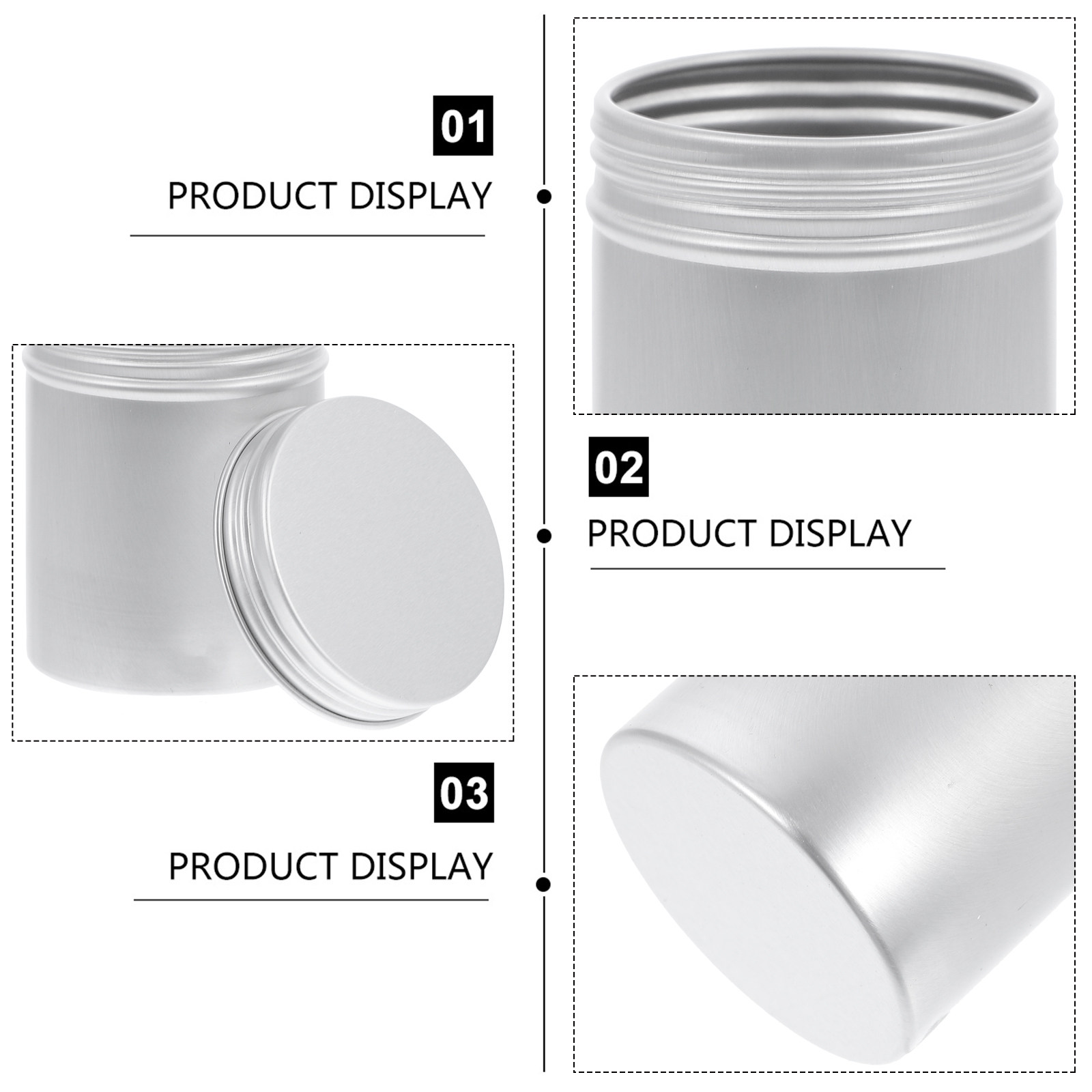 4Pcs Fine Polished Aluminum Ca - Coffee Tea Box reseña y precio