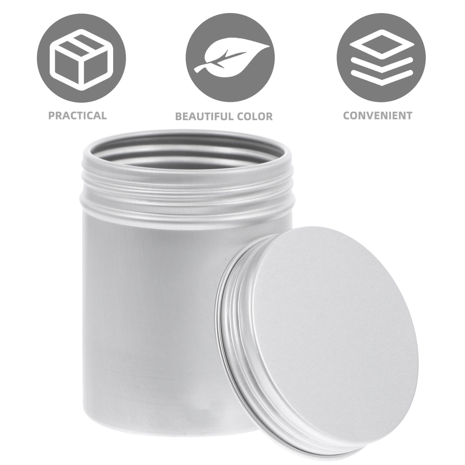 4Pcs Fine Polished Aluminum Ca - Coffee Tea Box reseña y precio