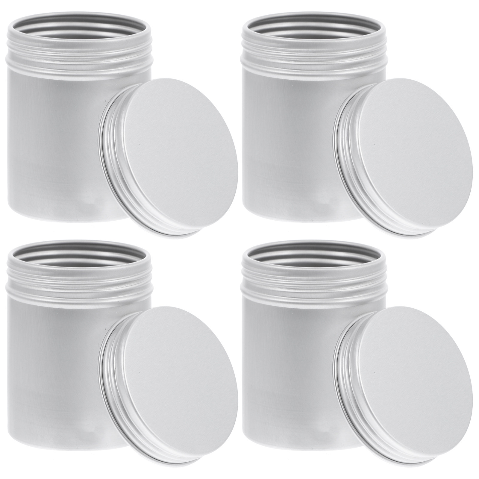 4Pcs Fine Polished Aluminum Ca - Coffee Tea Box reseña y precio
