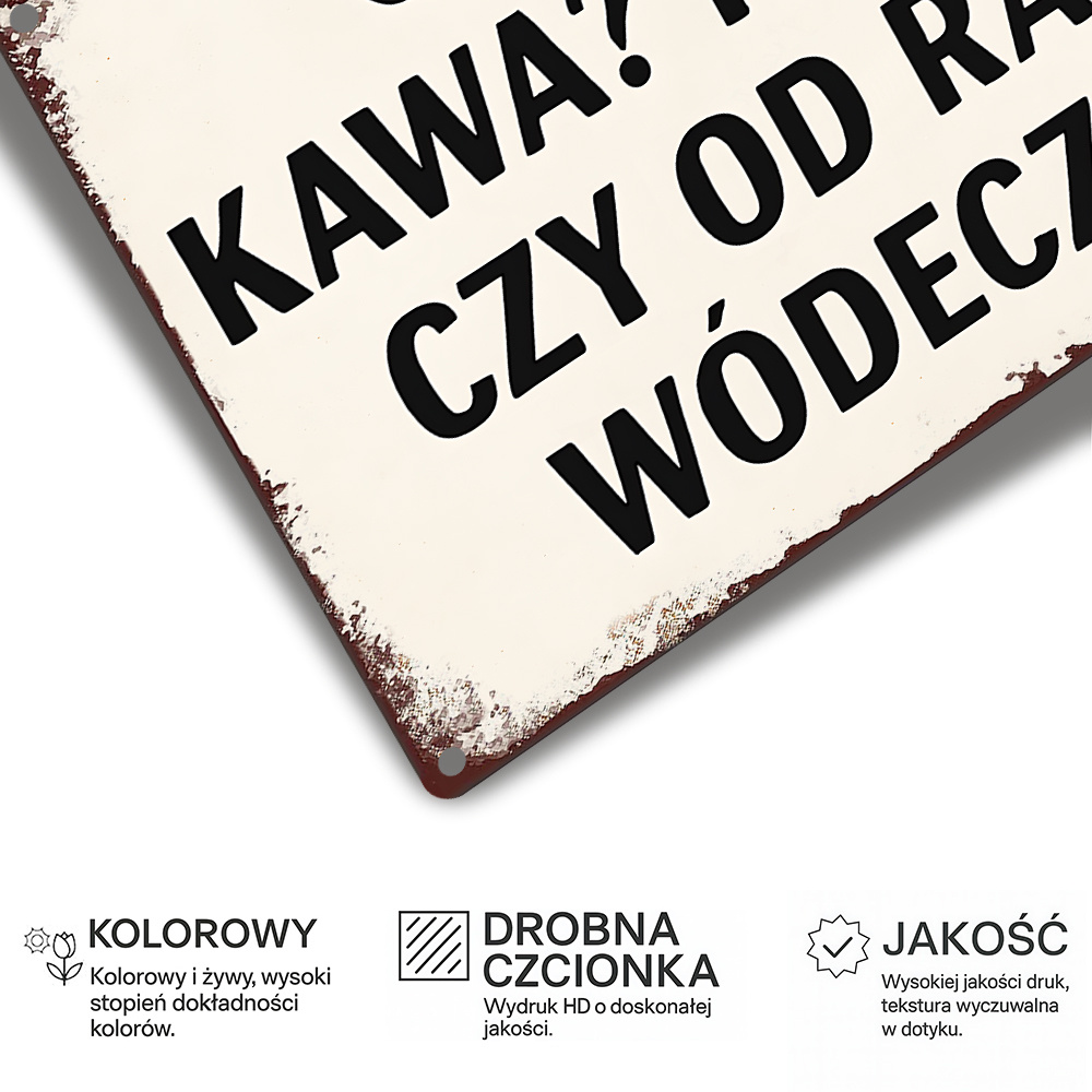 Vintage Metal Sign, Polish Fun - Coffee And Tea Quotes Funny reseña y precio