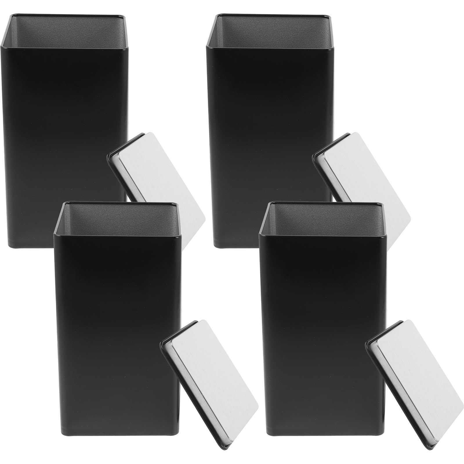 4Pcs Storage Jars Tinplate Box - Coffee Tea Box reseña y precio