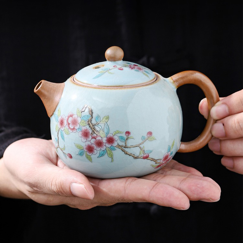 Ru Kiln Tianqing Tea Pot Kung  - Coffee Tea And Sugar Canisters reseña y precio