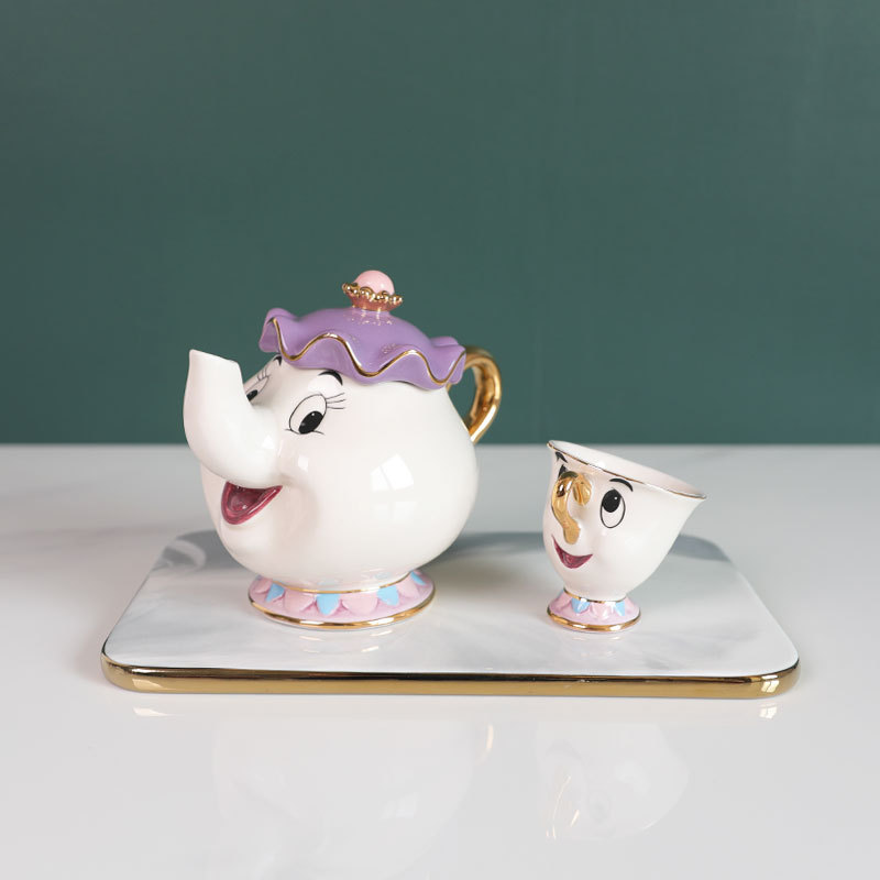 Hot Teapot Cartoon Beauty And  - Coffee Tea Box reseña y precio