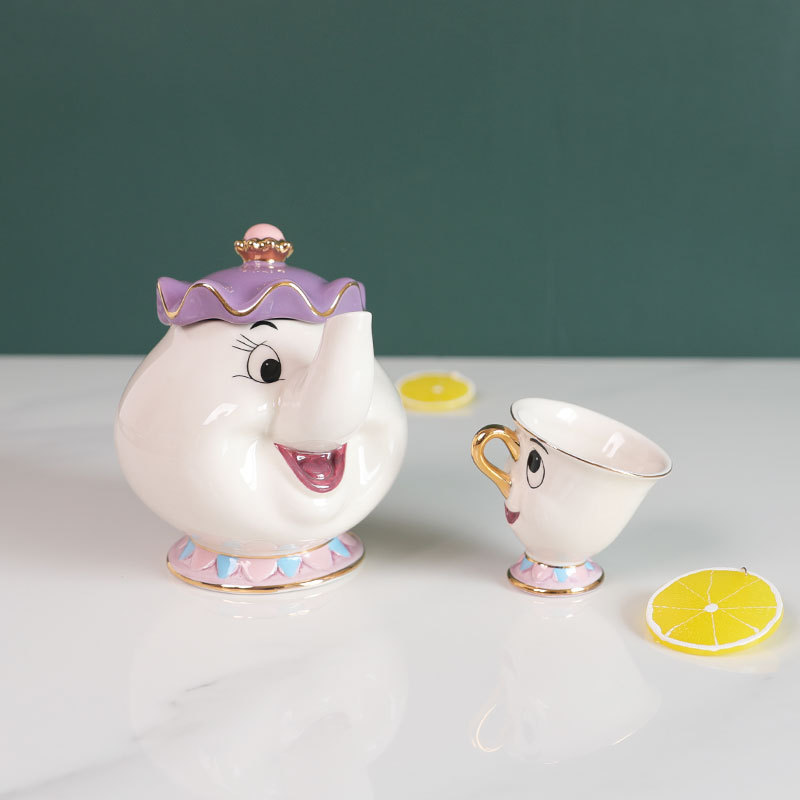 Hot Teapot Cartoon Beauty And  - Coffee Tea Box reseña y precio