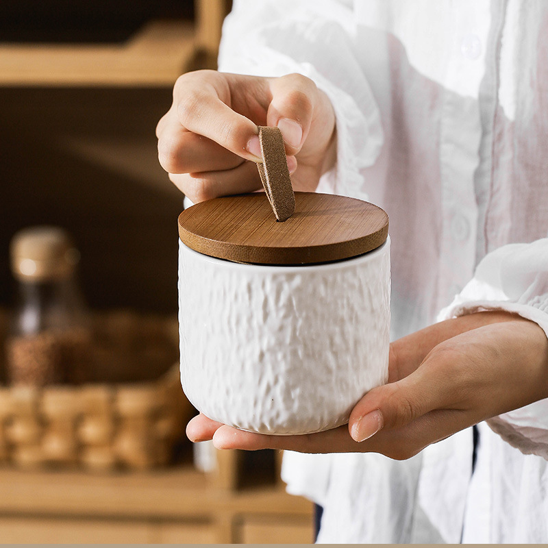 Rock Pattern Ceramic Tea Stora - Coffee Tea And Sugar Canisters reseña y precio