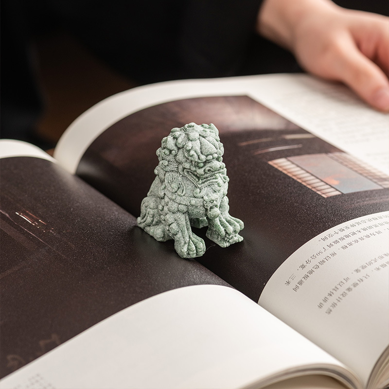 Green Sandstone Lion Tea Pet O - Coffee Tea And Sugar Canisters reseña y precio