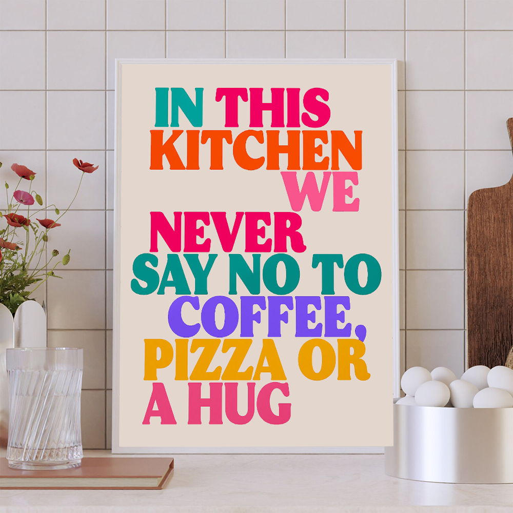 Colourful In This Kitchen Quot - Coffee And Tea Quotes Funny reseña y precio