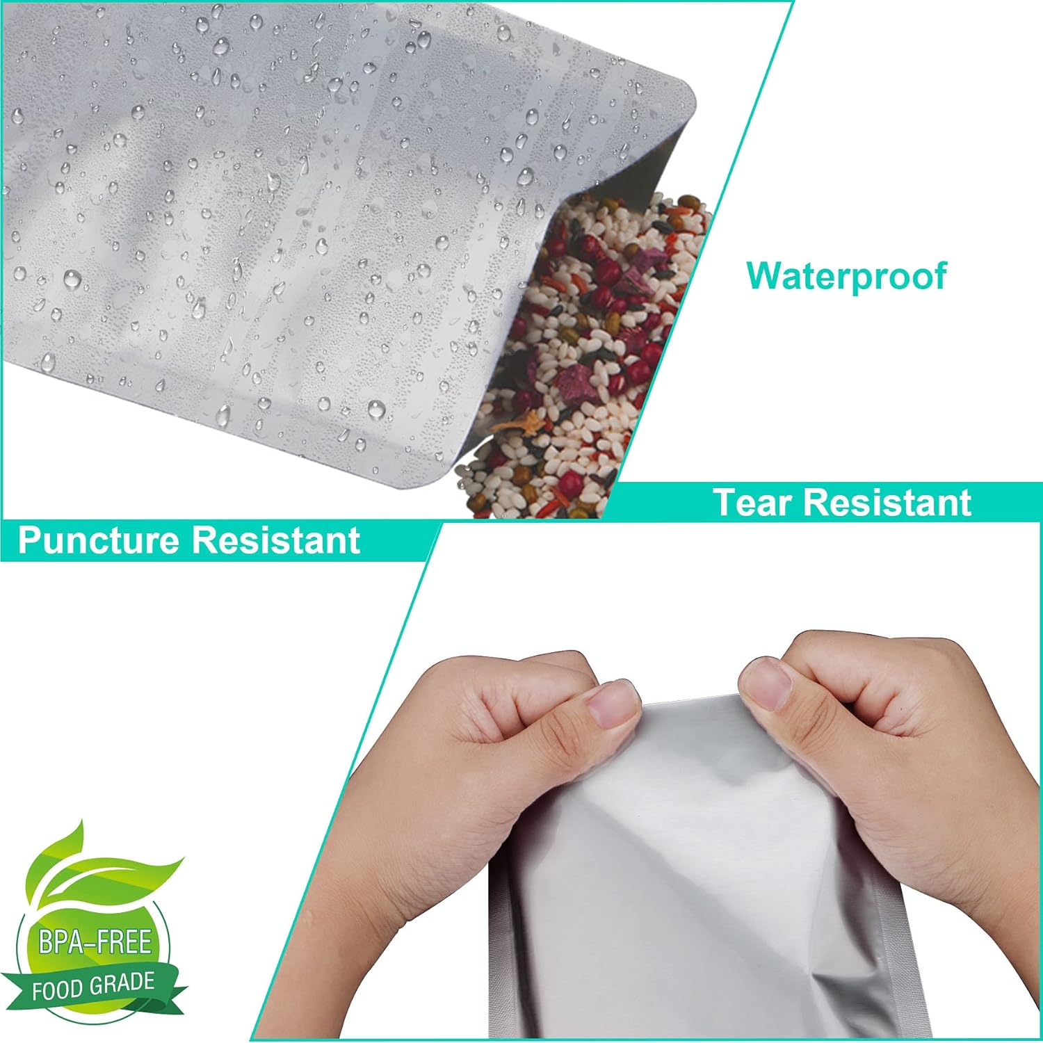 50 PCS 1 Gallon Mylar bags for - Coffee Tea Etc reseña y precio