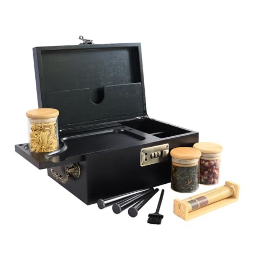 Bamboo Box with Combination Lo - Coffee Tea Etc reseña y precio