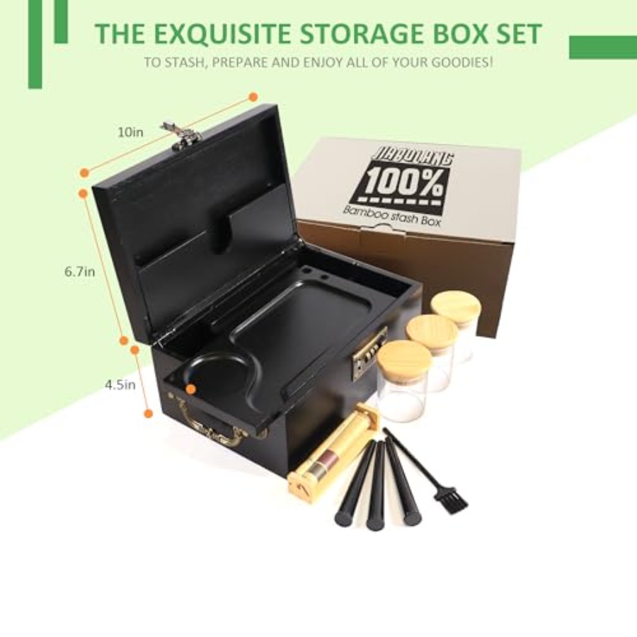Bamboo Box with Combination Lo - Coffee Tea Etc reseña y precio