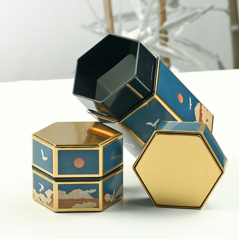 Creative Hexagonal Teapot Tin  - Coffee Tea And Sugar Canisters reseña y precio