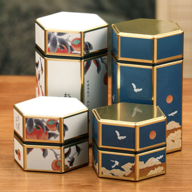 Creative Hexagonal Teapot Tin  - Coffee Tea And Sugar Canisters reseña y precio