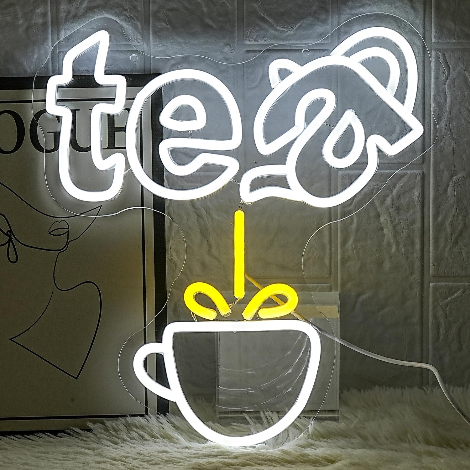 Tea Pot Neon Sign USB Dimmable - Coffee Tea Nook reseña y precio