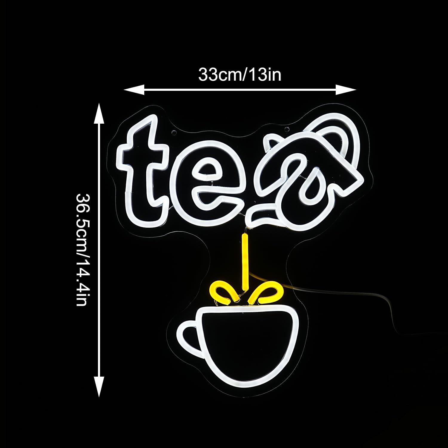 Tea Pot Neon Sign USB Dimmable - Coffee Tea Nook reseña y precio