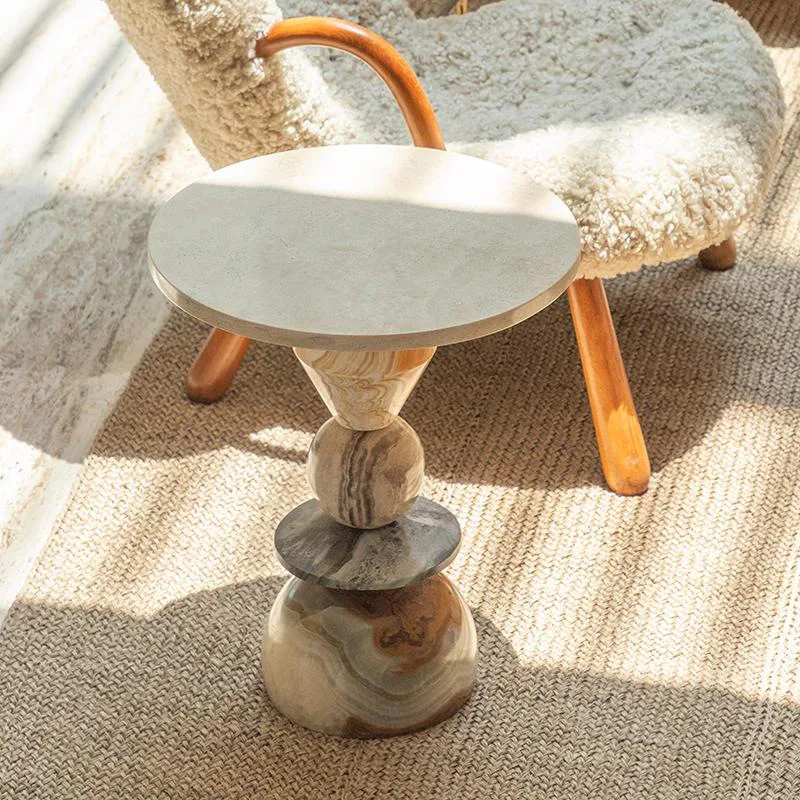 Round Marble Coffee Table Afte - Coffee Tea Nook reseña y precio