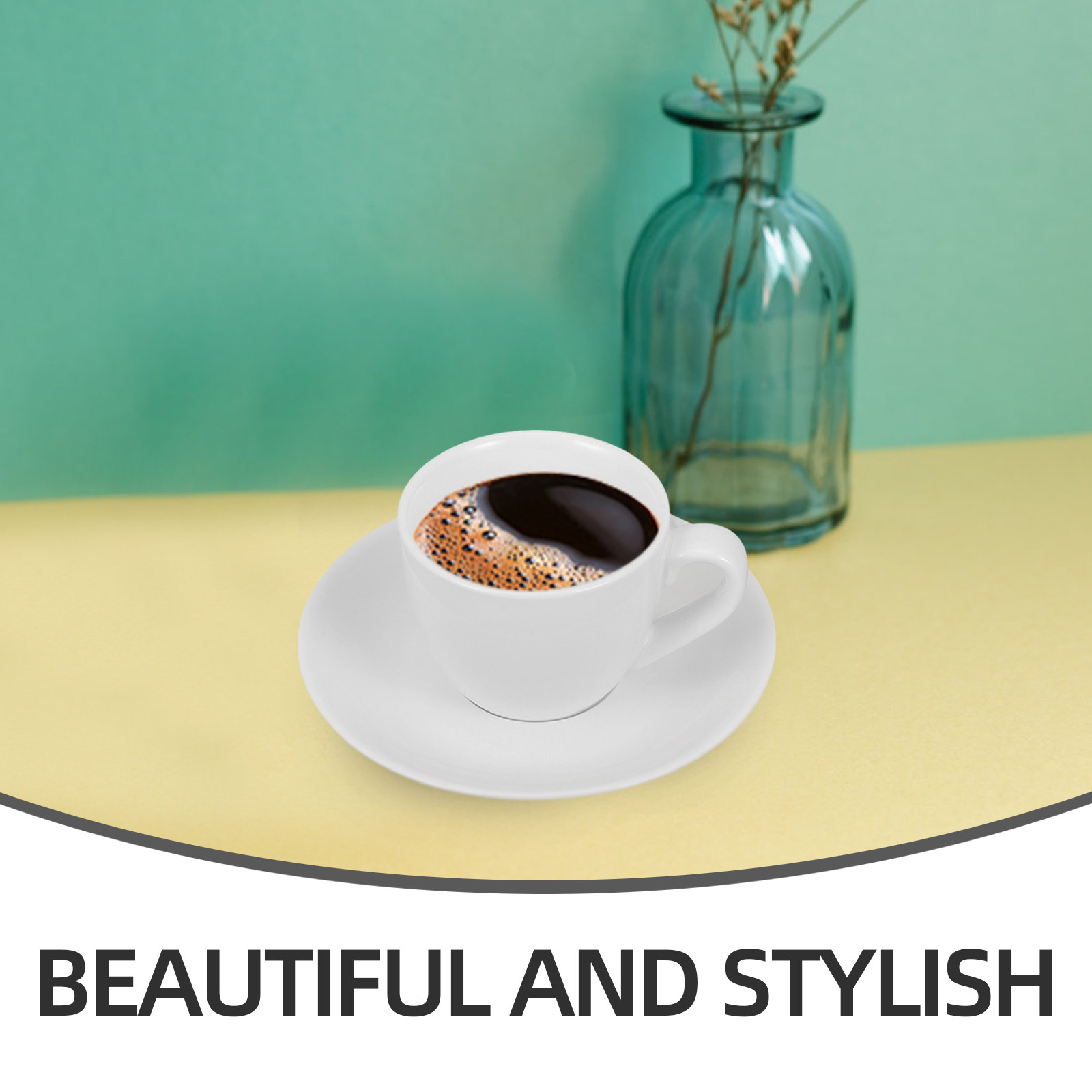1Set Ceramic Coffee Cup Set wi - Coffee Tea Hot reseña y precio