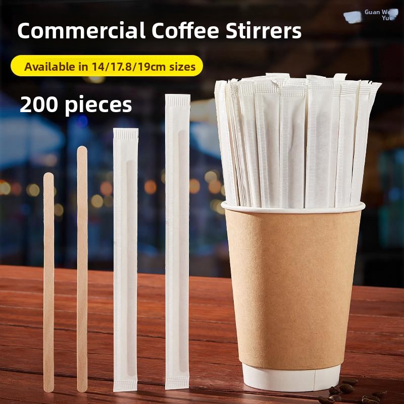 Long-Handled Wooden Coffee Sti - Coffee Tea Hot reseña y precio