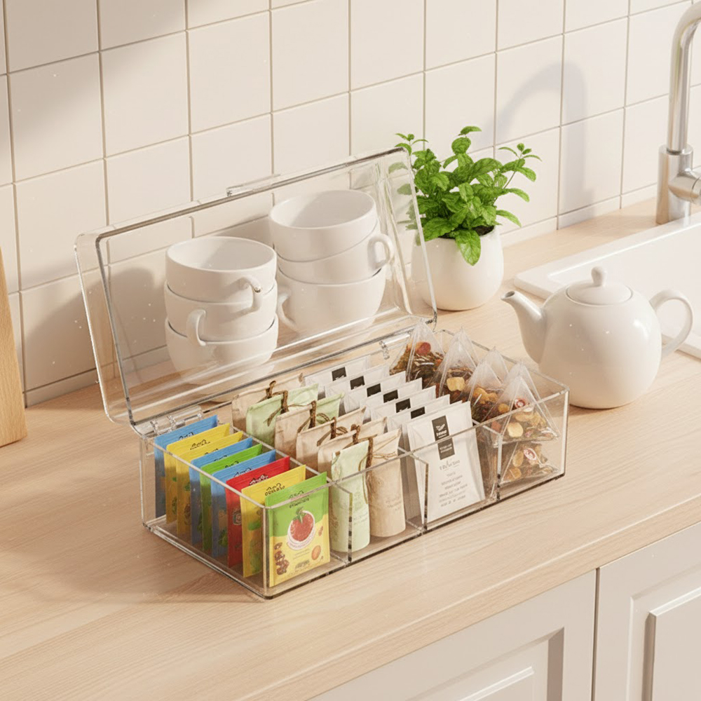 4Gird Coffee Capsule Storage B - Coffee Tea Box reseña y precio
