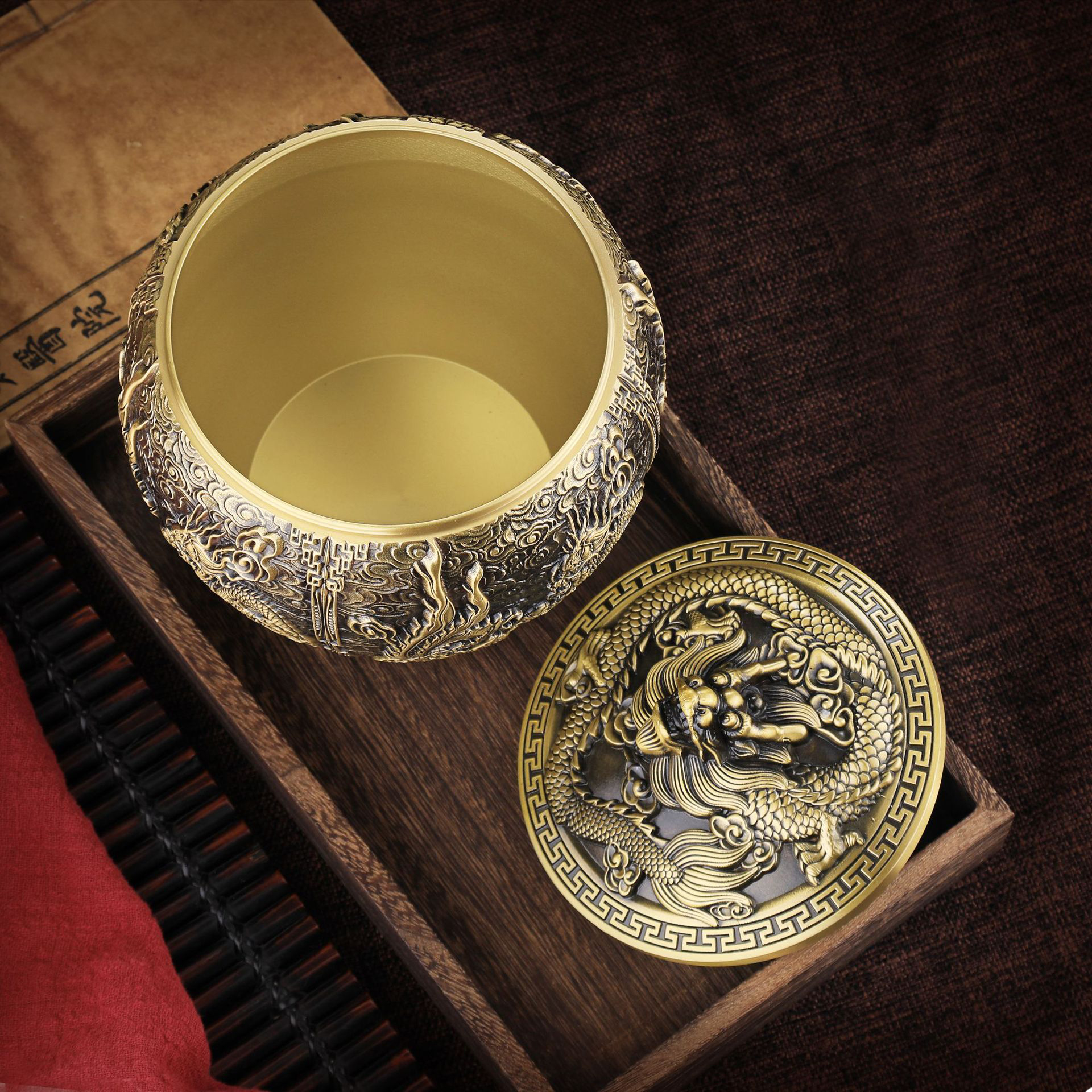 Retro Brass Tea Can Sugar and  - Coffee Tea And Sugar Canisters reseña y precio