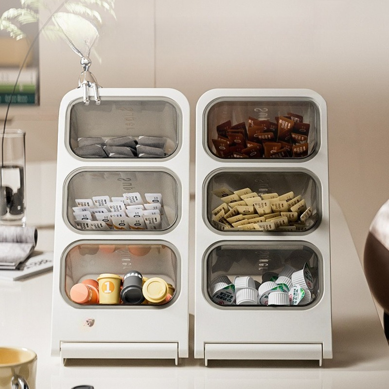 3 Tier Tea Bag Organizer Plast - Coffee Tea Box reseña y precio