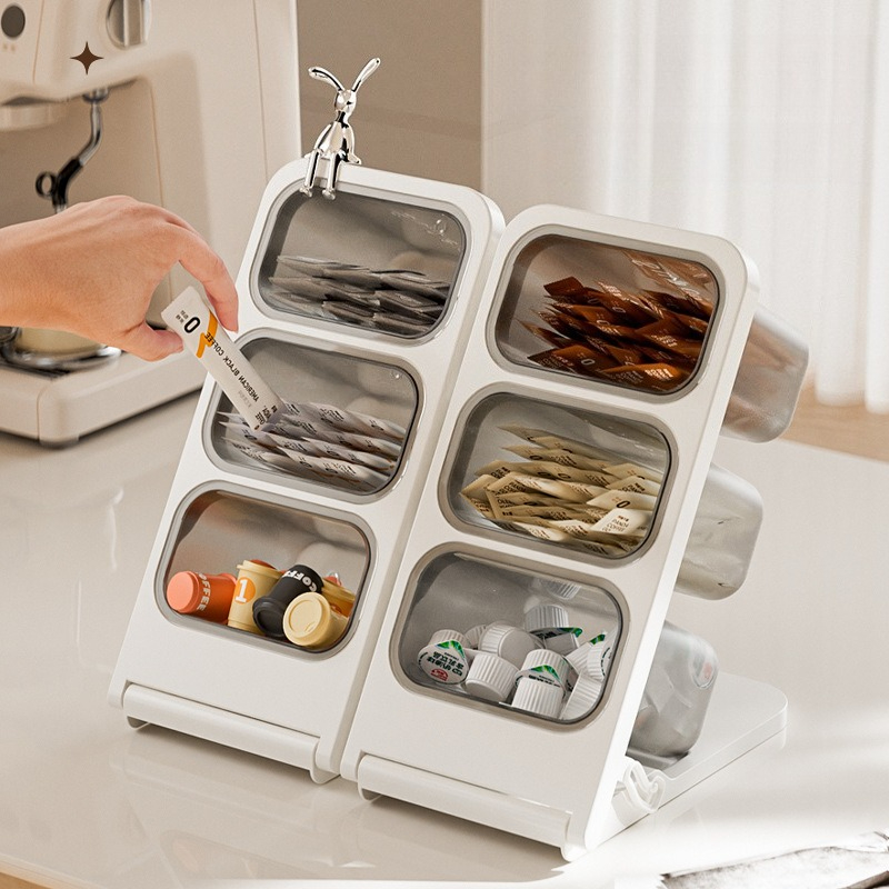 3 Tier Tea Bag Organizer Plast - Coffee Tea Box reseña y precio