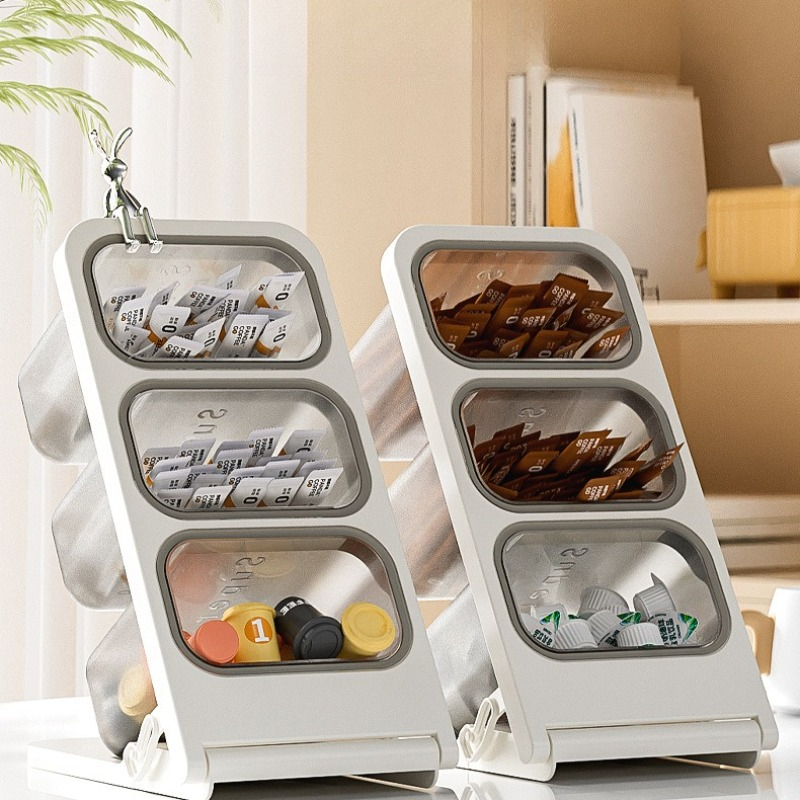 3 Tier Tea Bag Organizer Plast - Coffee Tea Box reseña y precio