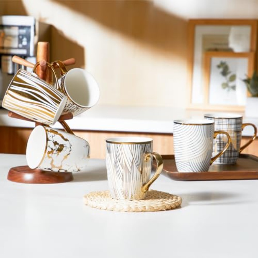 Coffee Mugs 18oz - Gold-Plated - Coffee Tea Hot reseña y precio